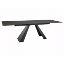 Стол обеденный SIGNAL SALVADORE Ceramic Ossido Bruno коричневый/черный мат 160-240/90